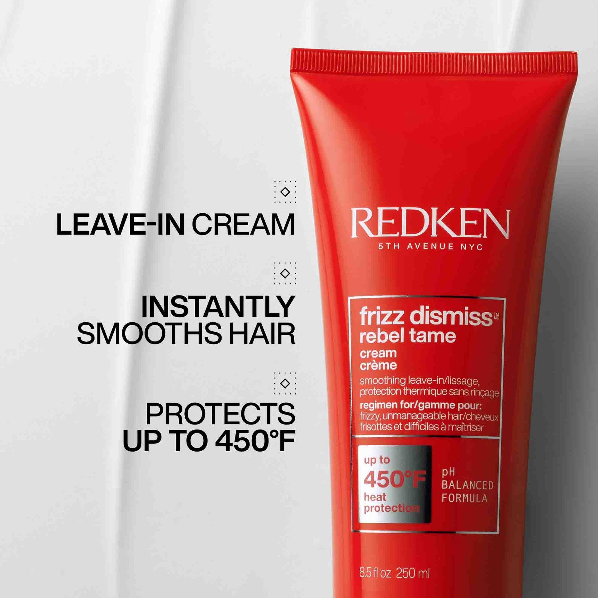 Redken Frizz Dismiss Rebel Tame Heat Protective Leave-in Cream